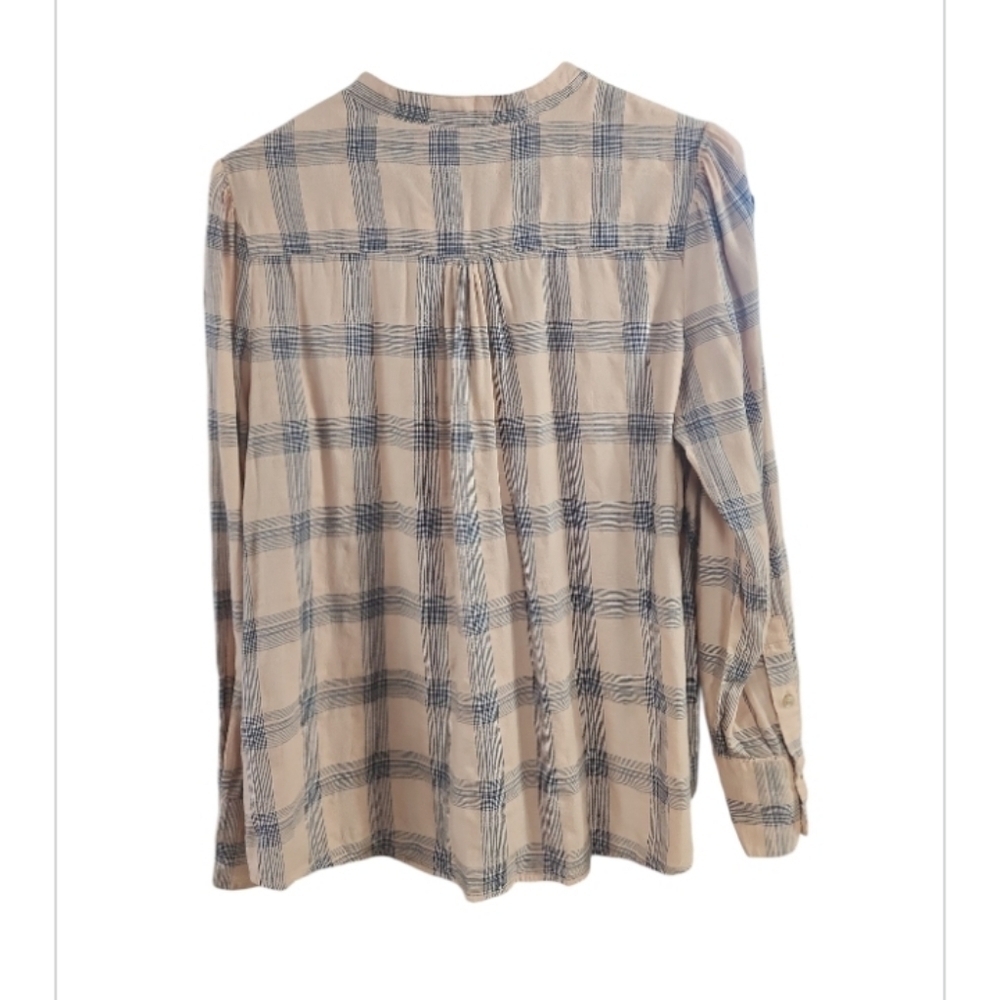 Lucky Brand Plaid Long Sleeve Top Size Large - Picture 2 of 4